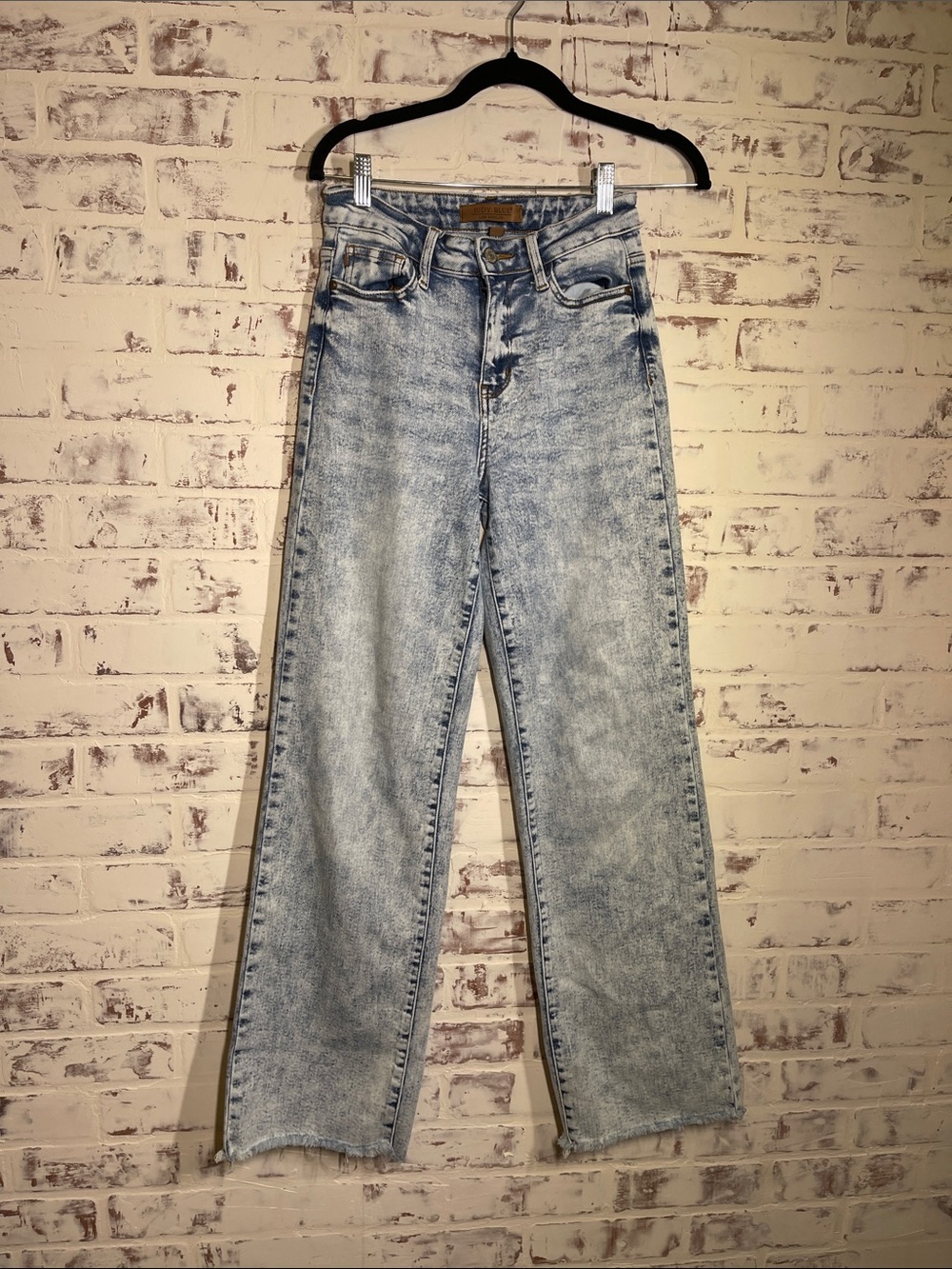 Judy Blue Acid Wash High-Rise Straight Leg Jeans - Women Size 25